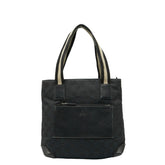 グッチ GGキャンバス ハンドバッグ 019 0402 ブラック キャンバス レザー レディース GUCCI 【中古】